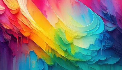 Abstract Multicolored Painting Wallpaper. Contemporary Design Texture , generated by AI. High quality photo