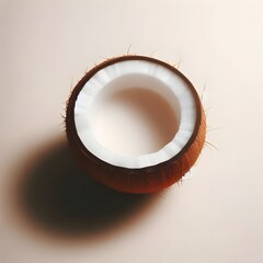 A close-up of the coconut.