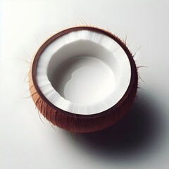 A close-up of the coconut.