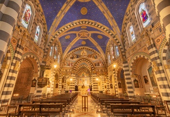 Fototapeta premium MILAN, ITALY - MARCH 6, 2024: The church Basilica di Sant Eufemia.
