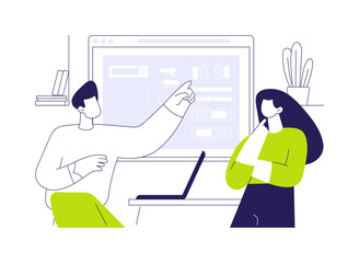 User interface kit abstract concept vector illustration.