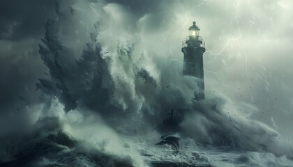 Lighthouse Amidst the Storm