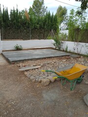 Construction of Concrete Garden Driveway