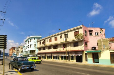 The other side of Havana (Cuba), the old part of the city, its historic center, the genuine one where ordinary people live
