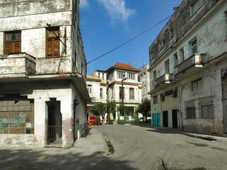 The other side of Havana (Cuba), the old part of the city, its historic center, the genuine one where ordinary people live