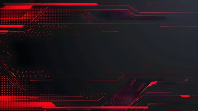 black and red technology background
