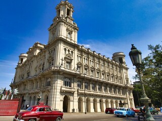 The beautiful building that houses the National Museum of Fine Arts of Cuba which is located in its capital Havana