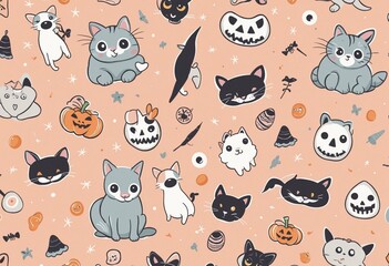 cute children halloween design, illustration