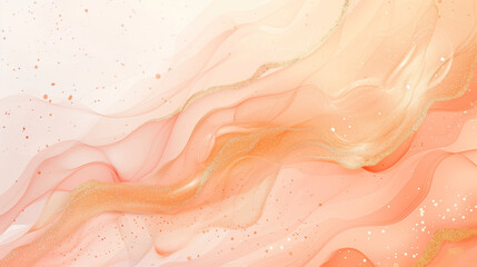 Fototapeta premium Elegant Coral Fluid Art