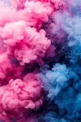 Fototapeta premium Abstract representation of human thoughts as colorful smoke, imagination, cognitive expression