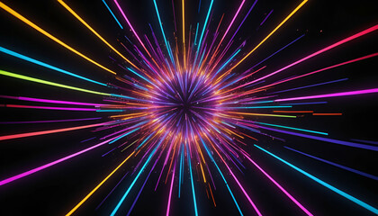 Explosion of colors and lines