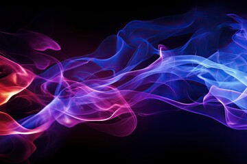 Smoke, light, fire, flame, wave, pattern, black, backgrounds