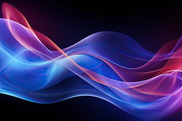 Obraz premium Smoke, light, fire, flame, wave, pattern, black, backgrounds