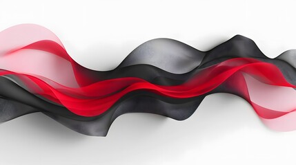 Naklejka premium red and black wave background