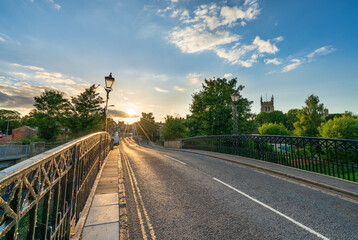 Tickford Bridge in Newport Pagnell in Buckinghamshire. England