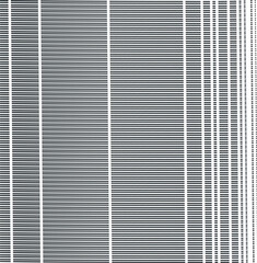 Horizontal lines are cut into pieces with different distances.