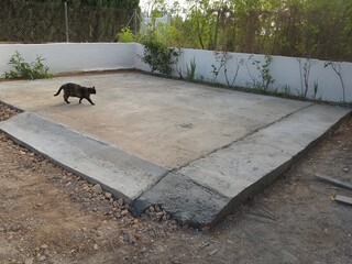 Construction of Concrete Garden Driveway
