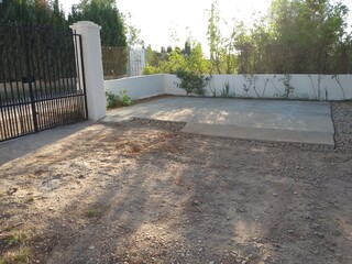 Construction of Concrete Garden Driveway