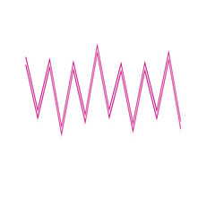 An abstract retro zig zag stripe pattern design element.