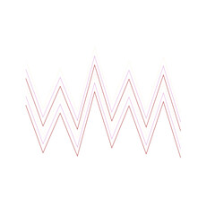 An abstract retro zig zag stripe pattern design element.