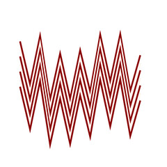 An abstract retro zig zag stripe pattern design element.