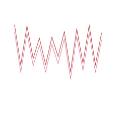 An abstract retro zig zag stripe pattern design element.