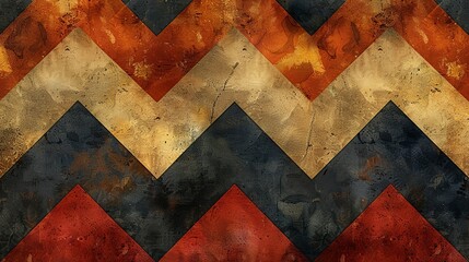 Warm-toned chevron pattern with a cozy, autumnal feel for seasonal designs. , Minimalism,