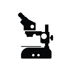 microscope icon on white background