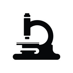 microscope icon on white background