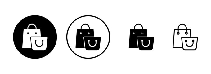 Shopping bag icon vector isolated on white background. Shopping bag vector icon. Basket icon
