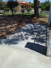 Newly Constructed Concrete Driveway Path