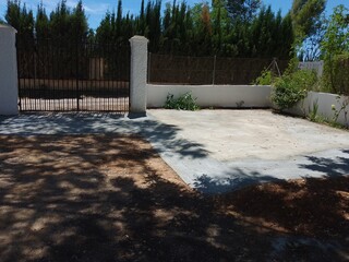 Newly Constructed Concrete Driveway Path
