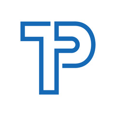 letter tp logo design
