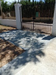 Newly Constructed Concrete Driveway Path