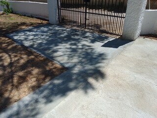 Newly Constructed Concrete Driveway Path