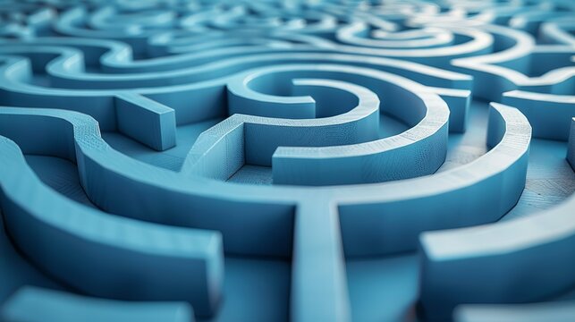 Geometric maze background with interlocking paths and precise lines, ideal for creating sophisticated and contemporary designs. , Minimalism,