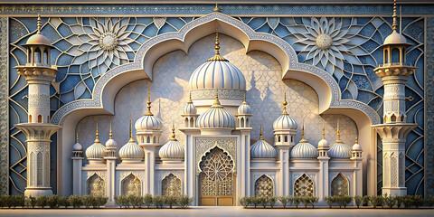 Fototapeta premium detail of a mosque in museum