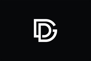 letter DC DG GC linked in loop infinity chain abstract vector, letter GD GC communication network 