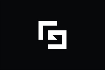 Obraz premium letter CC negative space abstract vector, letter CC chain link and arrow logo Minimal awesome trendy professional logo design template on black background