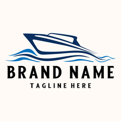 ship logo design. container ship, freight forwarding company design