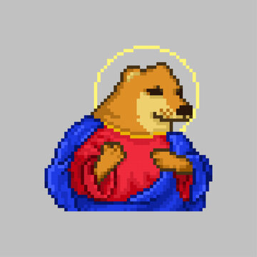God dog, pixel art meme