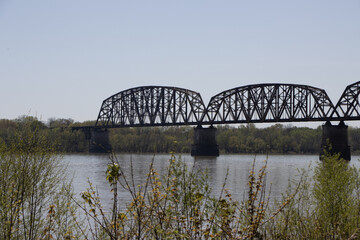railway bridge over a river