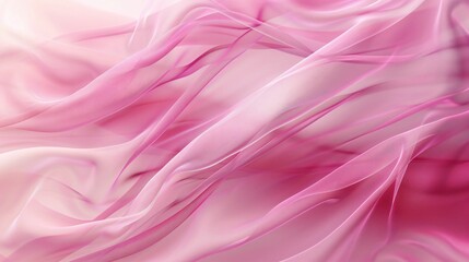 Obraz premium Flowing Pink Silk Fabric
