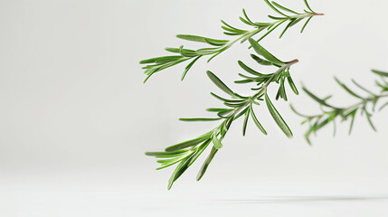 Stimulate and Invigorate with Rosemary Extract for Beauty Skin and Good Health on White Background