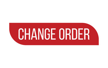Change order Rubber Stamp Seal Vector