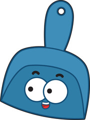 Home cleaning cute doodle vector images with eyes and mouth.
Simple cleaning materlials element.