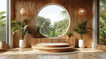 Maximize visibility with a podium mockup optimized for social media sharing. , Minimalism,