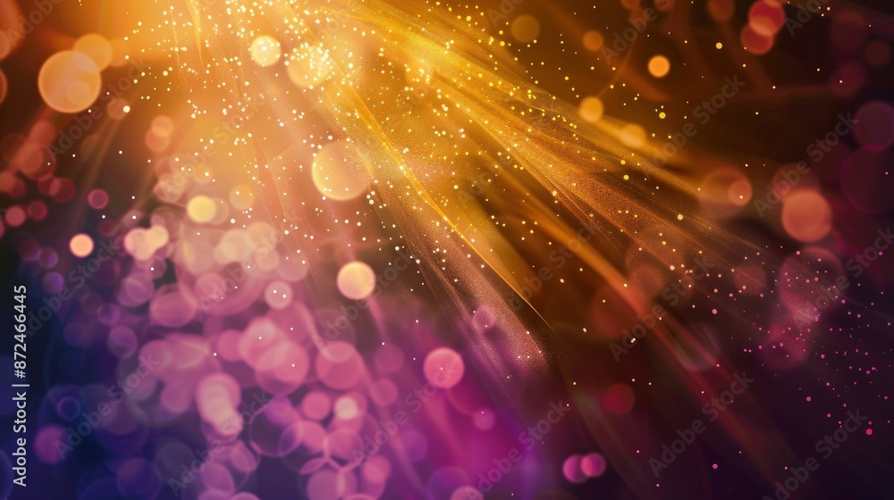 Aufkleber bokeh light background with sparkles and effect for artistic design and creative projects