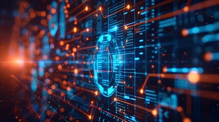 Discover the top images of digital transformation., clean background, Photo stock style, clean background, no copyrighted logo, no letters