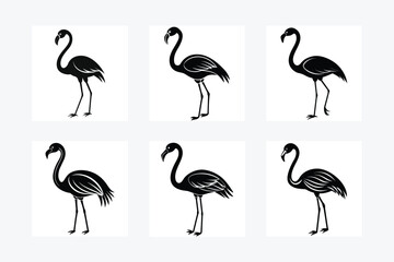 Flamingo Silhouette vector illustration